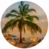 Muurcirkel Summer Vibe &Oslash; 60 cm Forex