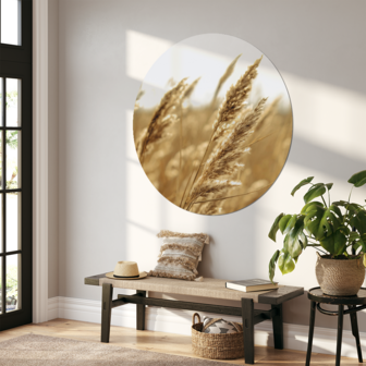 Muurcirkel Gold Grain &Oslash; 20 cm Dibond - Aanbevolen