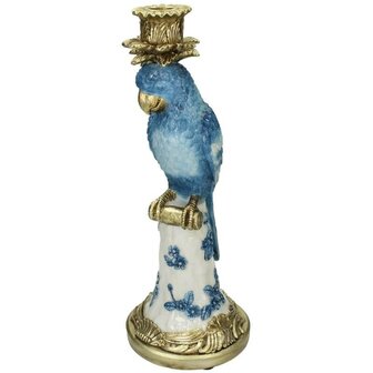 Candle Holder With Blue Bird - &uarr; 36 Cm