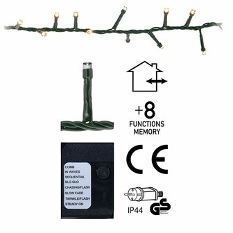 Micro Cluster 700 LED&#039;s - 14 meter - extra warm wit - 8 functies + geheugen
