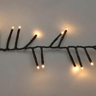 Maxi Cluster Kerstverlichting - 800 led - 12m - warm wit - Timer - Lichtfuncties - Geheugen - Buiten