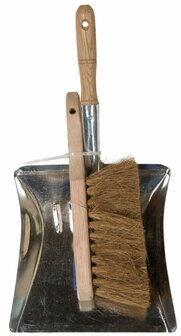Dustpan And Brush - Wood &amp; Metal