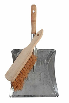 Dustpan And Brush - Wood &amp; Metal