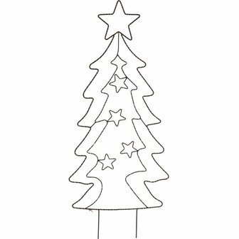 Tuinsteker Kerstboom - 90 LED - Extra Warm Wit