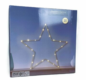 Kerstverlichting - ster design - 45cm
