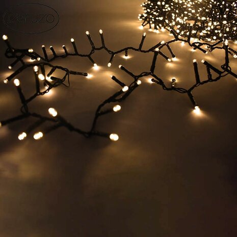 Ceruzo Micro Cluster - 800 LED - 16 meter - 8 Lichtfuncties + Geheugen - extra warm wit