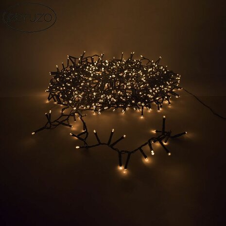 Ceruzo Micro Cluster - 800 LED - 16 meter - 8 Lichtfuncties + Geheugen - extra warm wit